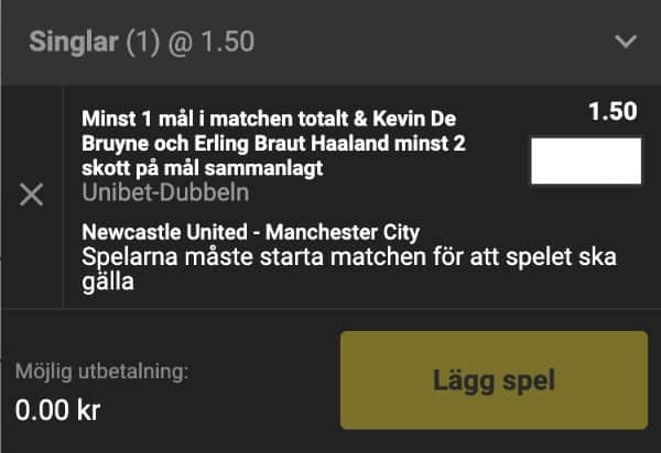 Unibet Speltips