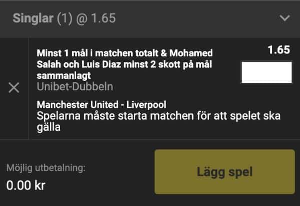 Unibet Speltips
