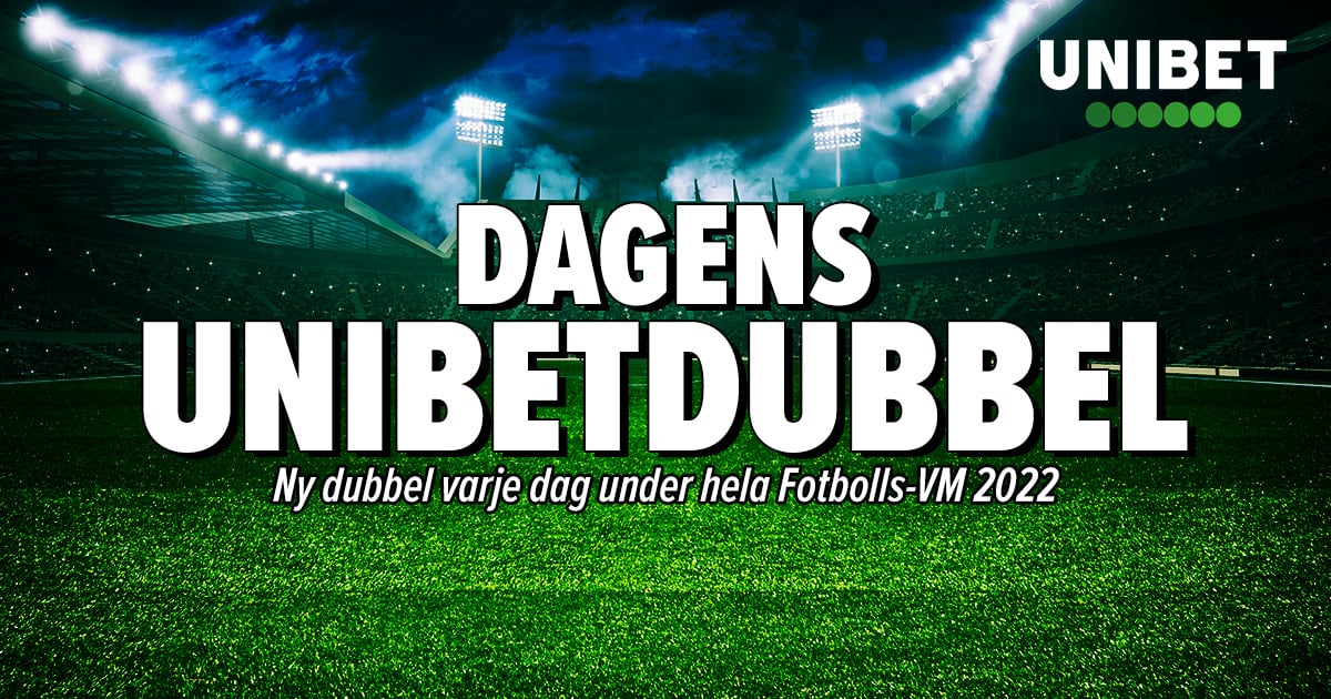 Dagens Unibetdubbel Fotbolls-VM 2022 Qatar