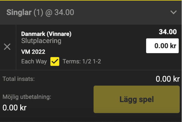 Danmark VM