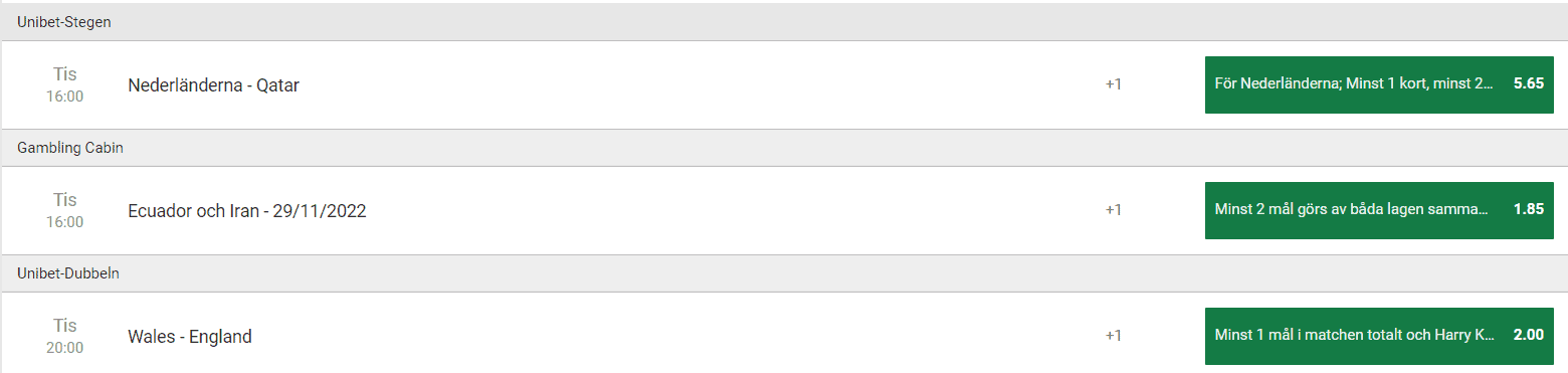 unibetspecial 29 nov