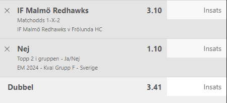 dubbeln shl