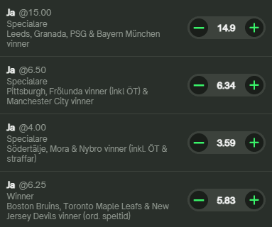 Boostade spel comeon