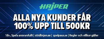 Hajper Banner 100% 500kr