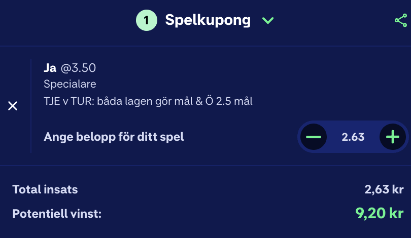 Båda lagen gör mål