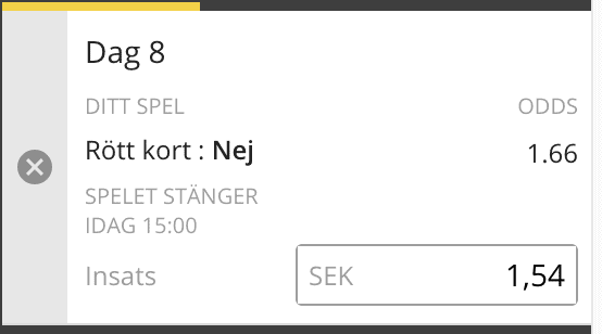 dag 8 röda