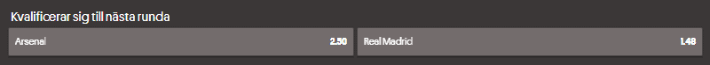 Odds på avancemang