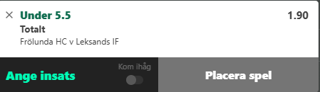 frölunda-leksand under 5.5