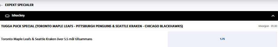 NHL expektspecial TGC