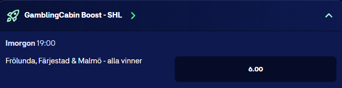 hajpade SHL trippeln hockey