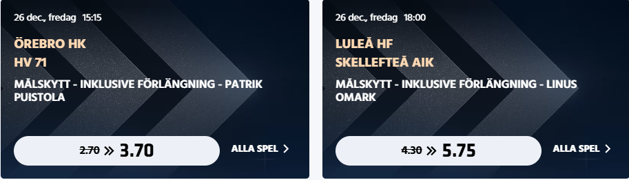 målskyttar shl odds