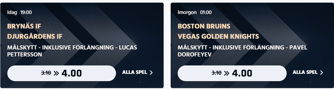 Målskyttar bra odds