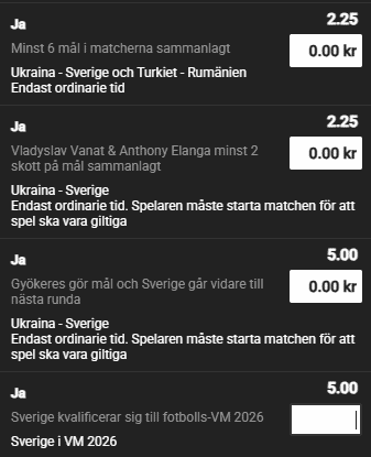 Ukraina-Sverige specialspel