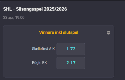skellefteå vinna sm guld