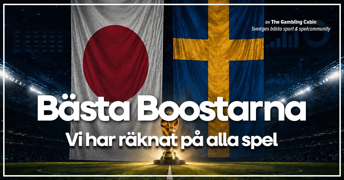 Fotbolls VM 2026-Bästa Boostar-Japan-Sverige Betting