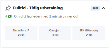 göteborg 2 up