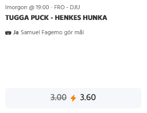 Tugga puck samuel fagemo